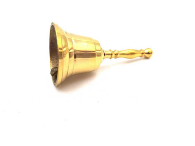 Clopoțel de mână din alamă 11,5 cm, cu posibilitate de personalizare prin gravură