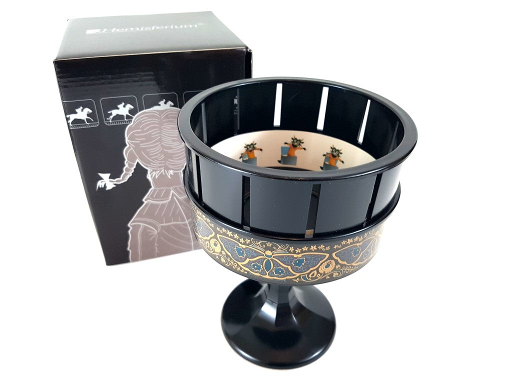 Zoetrop H68 – proiector cinematografic din secolul al XIX-lea, cu posibilitate de personalizare prin gravură, ideal pentru cadou – înălțime 19 cm, design clasic pentru decorarea interioarelor