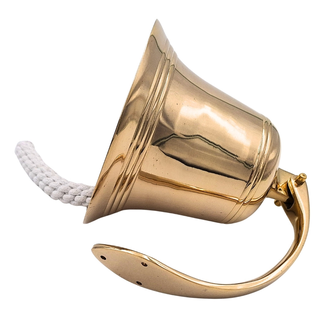 Clopot naval din alamă Diametru 17,5 cm - Decorațiune marină - HB43/7