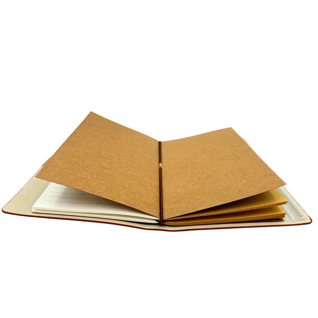 Carnet de călătorie din piele cu gravură personalizată