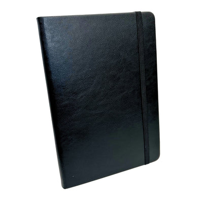 Set cadou elegant Classico cu personalizare - agendă A5 din piele, umbrelă, stilou, suport pentru cărți de vizită și breloc în cutie cadou estetică