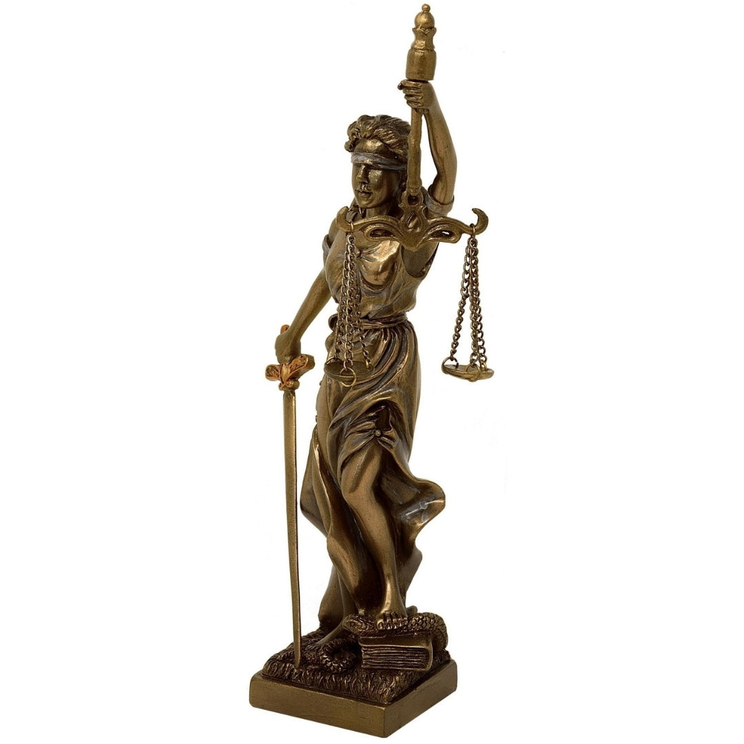 Figurină Themis, zeița dreptății, 20 cm, cu posibilitate de personalizare prin gravură