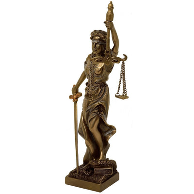 Figurină Themis, zeița dreptății, 20 cm, cu posibilitate de personalizare prin gravură