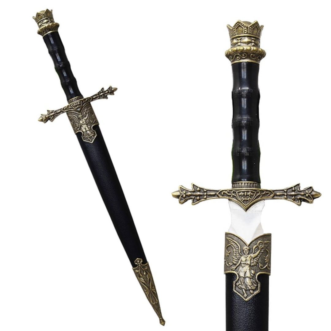 Pumnal cavaleresc 34cm, replică decorativă cu posibilitate de gravură