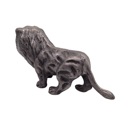 Figurină decorativă LEO din aluminiu de culoare argintie, gravură personalizată
