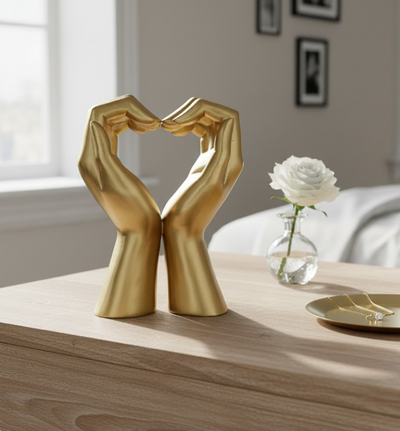 Figurină decorativă aurie glamour