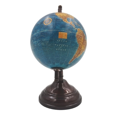 Glob decorativ Blue Ocean cu gravură personalizată
