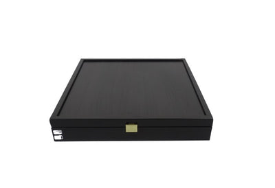 Șah exclusiv din alamă Staunton S32BLA 28x28cm, cu posibilitate de personalizare prin gravură