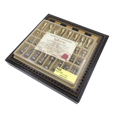 Șah exclusiv din alamă Italfama 28x28 cm cu personalizare prin gravură