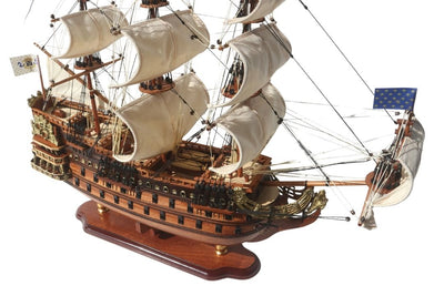 Model de lux al velierului Soleil Royal 65cm - SOL6, posibilitate de personalizare prin gravură