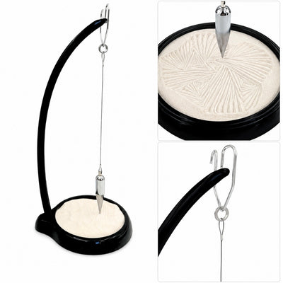 Pendul cu nisip Sand Pendulum cu gravură - decorațiune inspirațională 38cm cu nisip cinetic