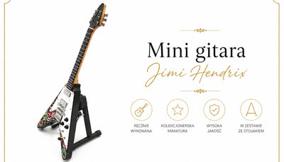 Mini chitară Jimi Hendrix - Psychodelic F. V - MGT-1182