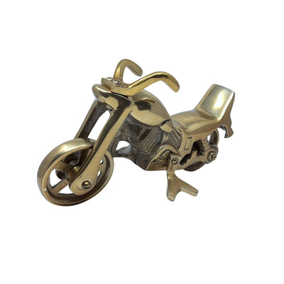 Model de motocicletă N-2784 cu posibilitate de personalizare prin gravură – alamă antică, 23 x 14 cm