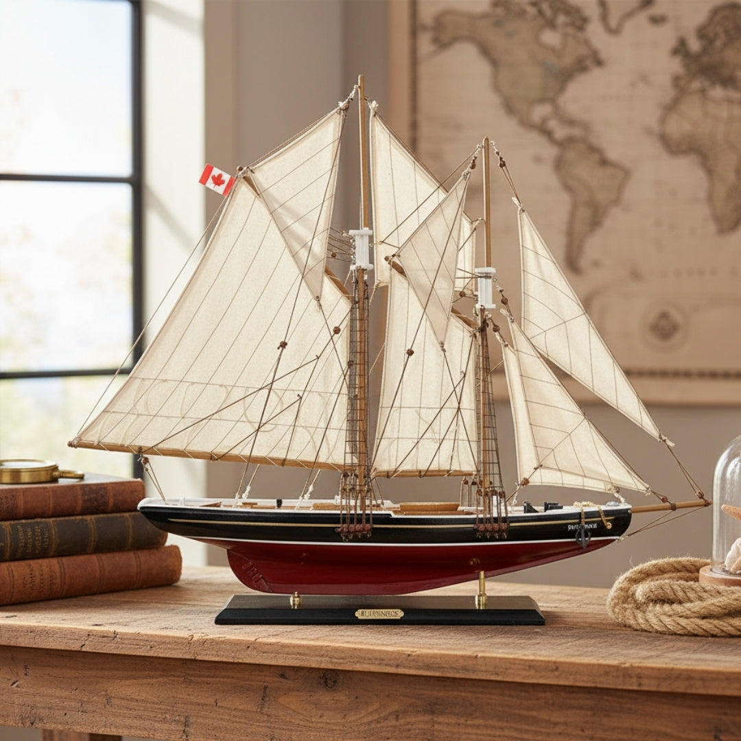 Model żaglowca Bluenose 80cm z możliwością personalizacji grawerem