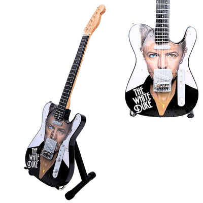 Mini Gitara Kolekcjonerska David Bowie MGT-8976 z Grawerem