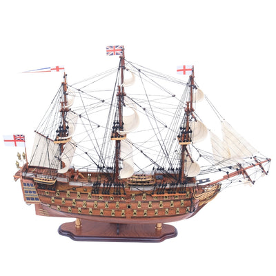 Model mare exclusiv al velierului HMS Prince 94cm, cu posibilitate de personalizare prin gravură