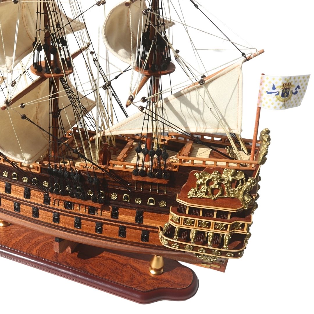 Model de lux al velierului Soleil Royal 65cm - SOL6, posibilitate de personalizare prin gravură