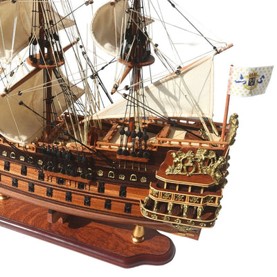 Model de lux al velierului Soleil Royal 65cm - SOL6, posibilitate de personalizare prin gravură