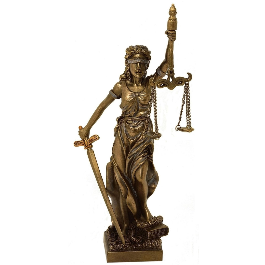 Figurină Themis, zeița dreptății, 20 cm, cu posibilitate de personalizare prin gravură