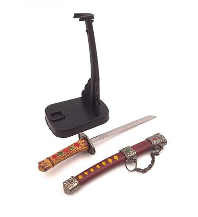 Katana - cuțit pentru hârtie SW-199, cu posibilitate de personalizare prin gravură, ideală pentru cadou, înălțime 18 cm, teacă decorativă inclusă
