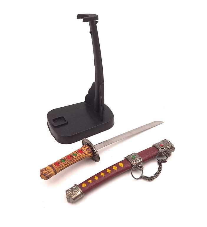 Katana - cuțit pentru hârtie SW-199, cu posibilitate de personalizare prin gravură, ideală pentru cadou, înălțime 18 cm, teacă decorativă inclusă