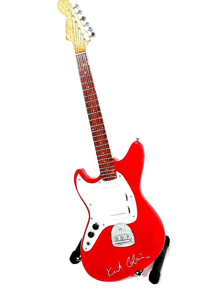 Mini chitară Kurt Cobain Nirvana MGT-0277, cu posibilitate de personalizare prin gravură