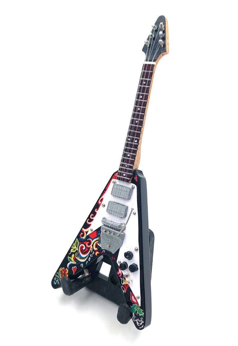 Mini chitară 15cm Jimmy Hendrix, cu posibilitate de personalizare prin gravură