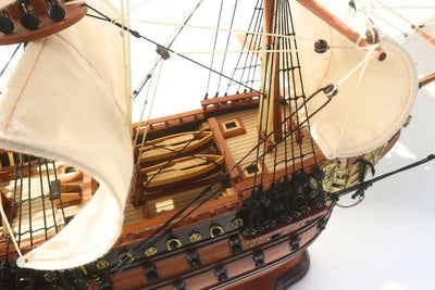 Model de lux al velierului Soleil Royal 65cm - SOL6, posibilitate de personalizare prin gravură