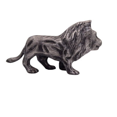 Figurină decorativă LEO din aluminiu de culoare argintie, gravură personalizată