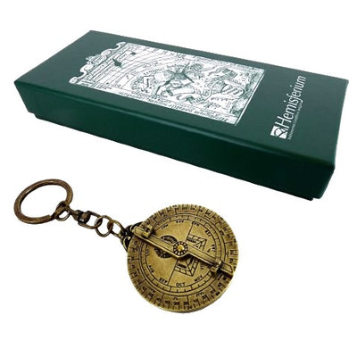 Breloc premium astrolab din alamă, cu posibilitate de personalizare prin gravură