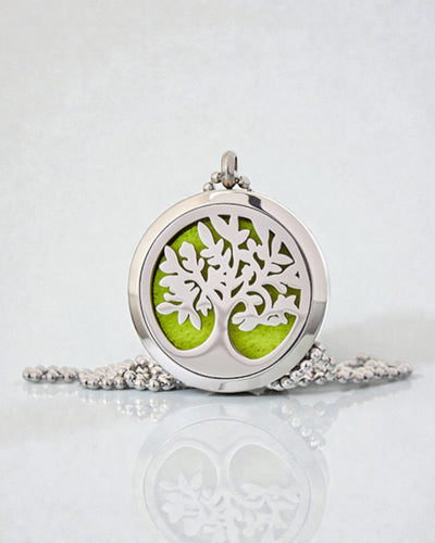Naszyjnik Aromalife Tree – Sekretnik Zapachu z Motywem Drzewa Życia 30 mm