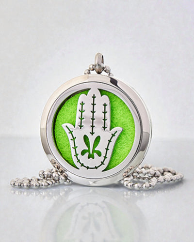 Hamsa Aura – Colier pentru aromaterapie Mâna Fatimei 30 mm