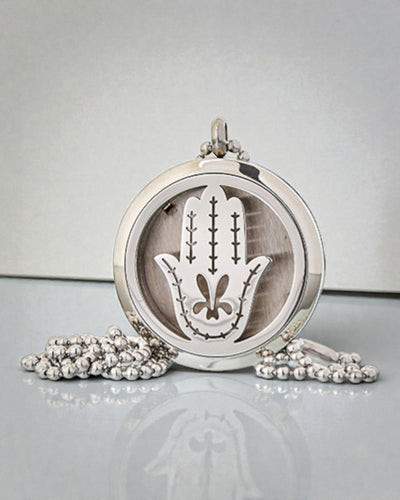 Hamsa Aura – Colier pentru aromaterapie Mâna Fatimei 30 mm