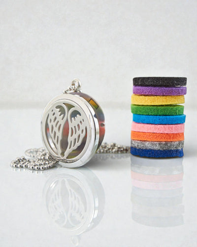 Colier Aromalife Aripi îngerești – medalion pentru miresme Aripile îngerului 30 mm