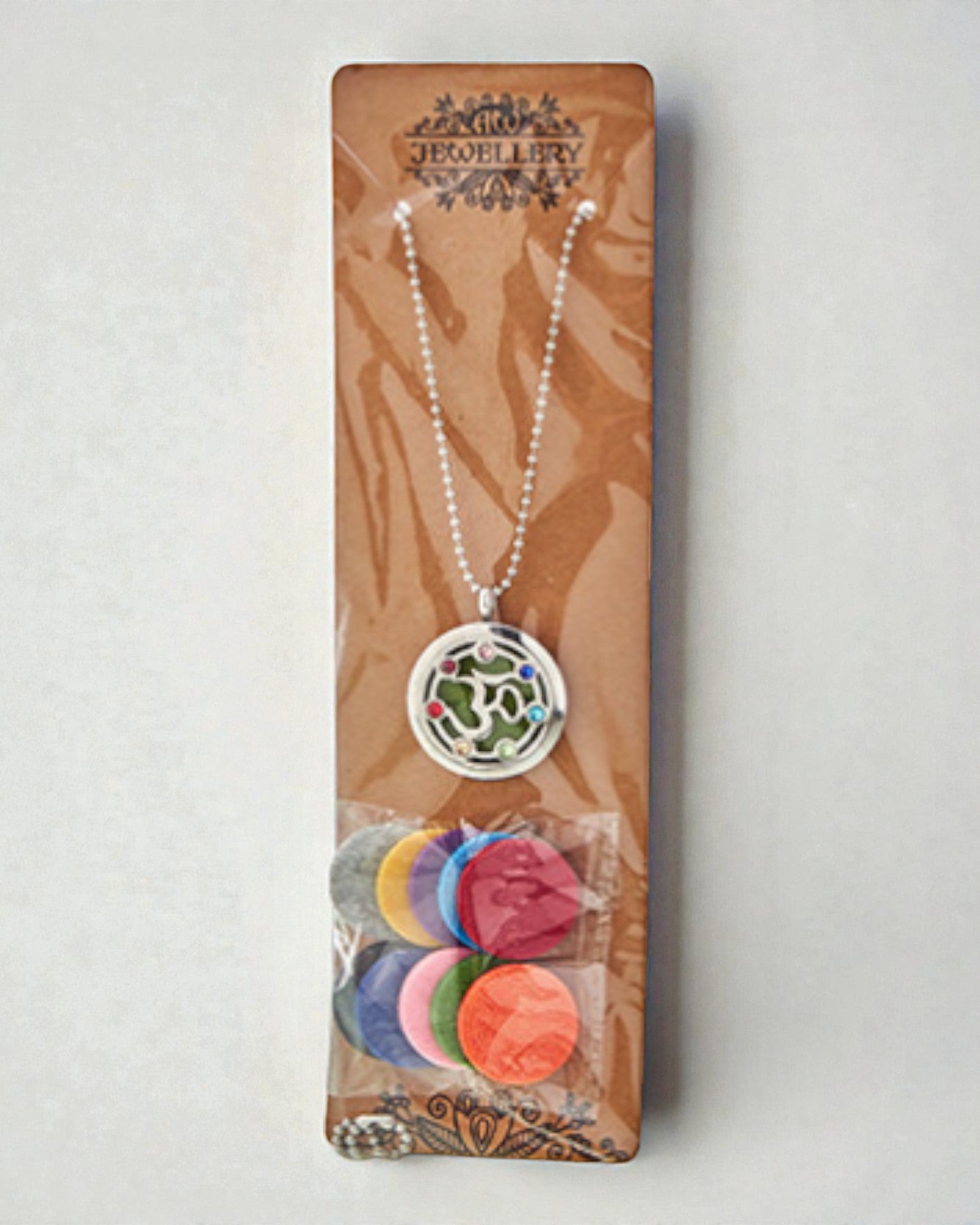 Lanț Aromalife Chakra OM – medalion pentru parfum 30 mm