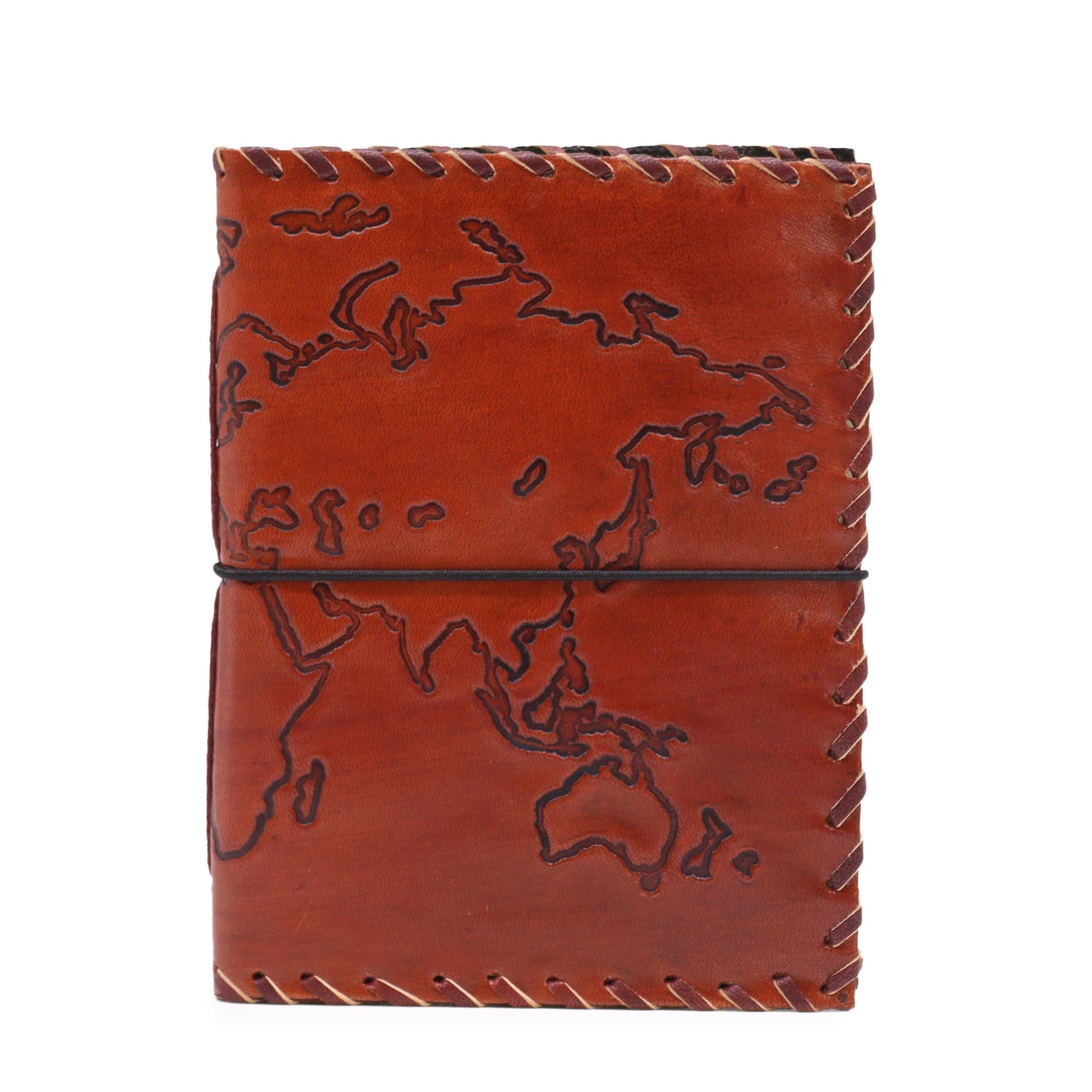 Jurnal de călătorie din piele cafeniu deschis 17x13 cm