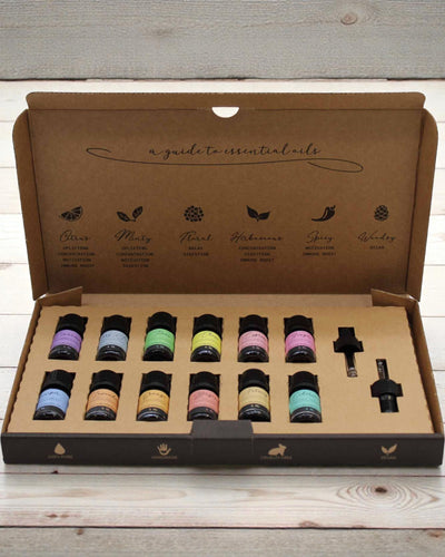 Armonia de Toamnă a Naturii – Set de Lux cu 12 Uleiuri Esențiale 5 ml cu Picurătoare