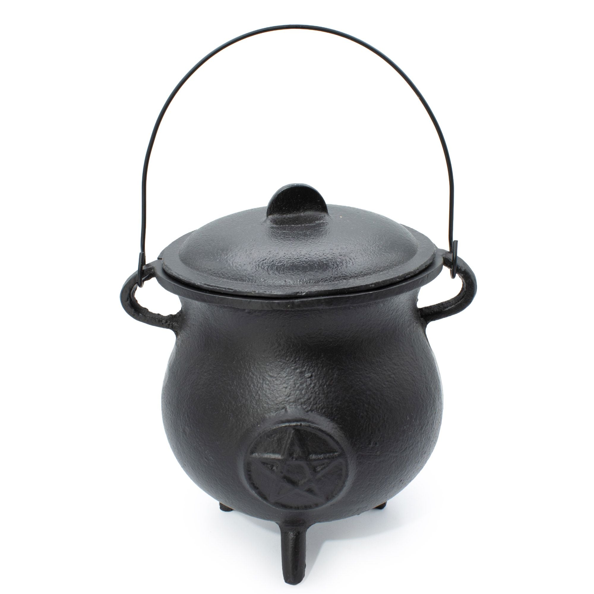 Ceaun puternic din fontă cu pentagramă 23x18 cm, 4500 g