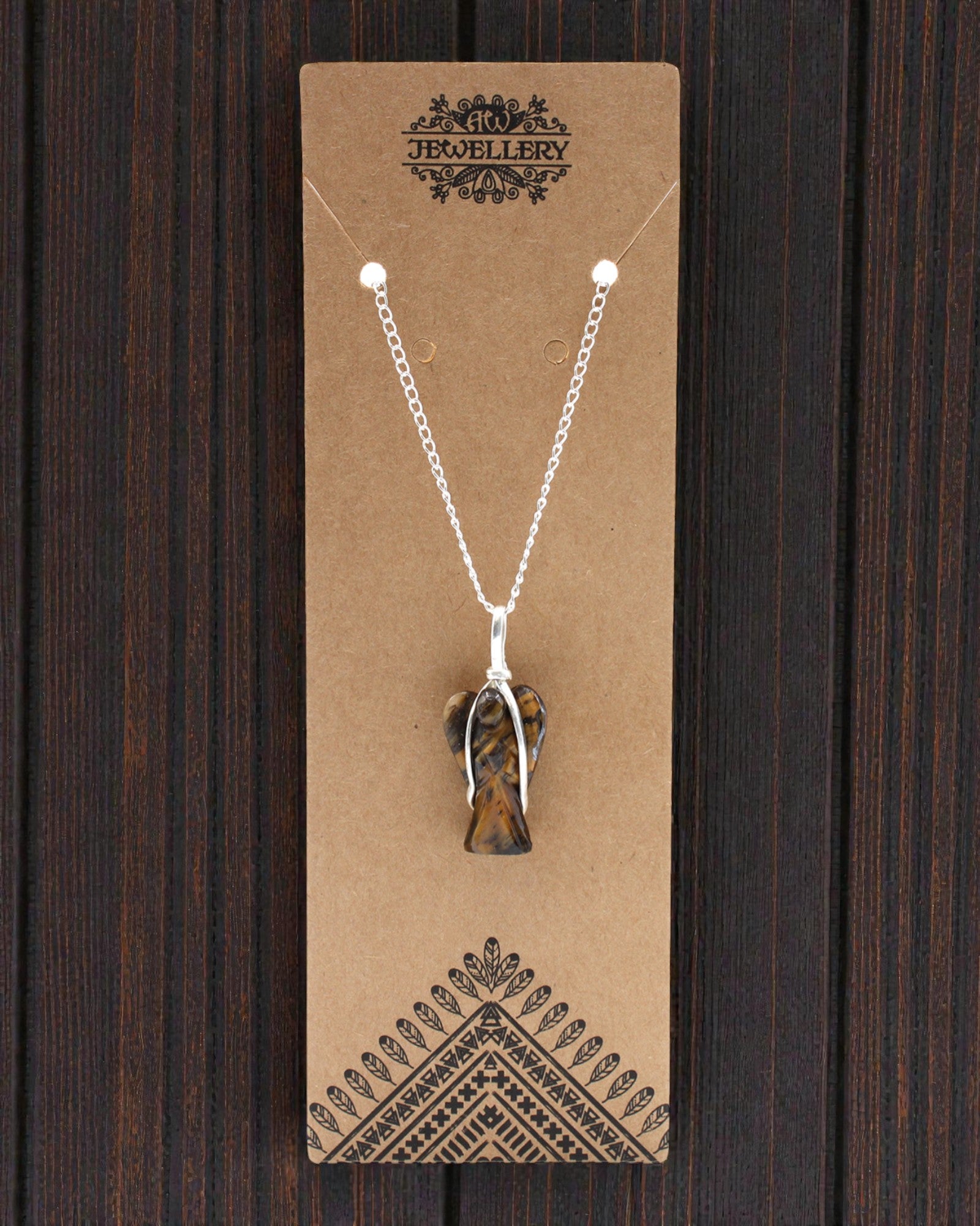 Guardian Spirit – Wisior Anioł Stróż z Tygrysiego Oka