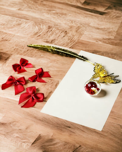 Semn de carte metalic creativ Retro Semn de carte Vintage - Pană și Fluture în Stil Baroc