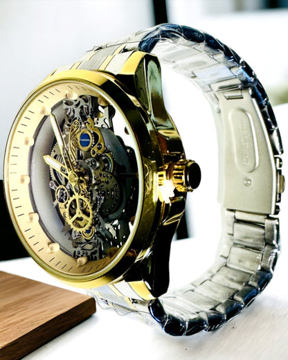 Ceas Bărbătesc Quartz „Vision Sport” – Dublu Transparent din Aluminiu