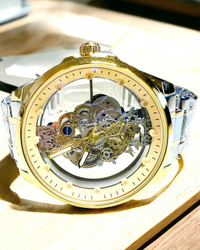 Ceas Bărbătesc Quartz „Vision Sport” – Dublu Transparent din Aluminiu