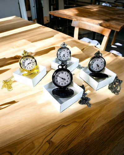 Ceas de buzunar vintage de culoare aurie cu posibilitate de gravare