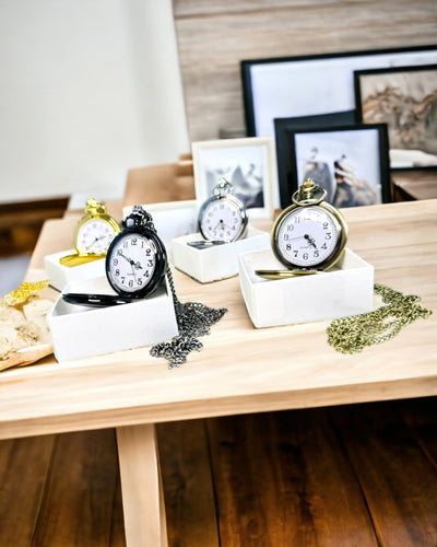 Ceas de buzunar vintage cu posibilitate de personalizare - aur periat