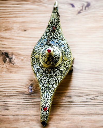 Lampa Magică a lui Aladin cu Opțiune de Gravare - Variantă Aur Tocată