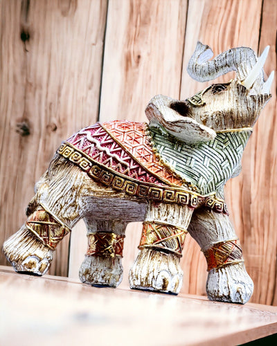 Słoniowa Stróżka – Elefant Decorativ din Rășină cu Posibilitate de Gravare