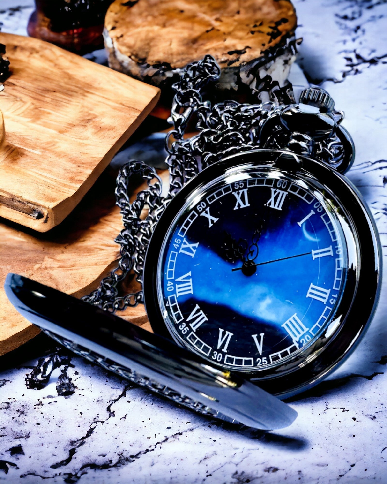 Ceas de buzunar "Eternum", personalizare pentru cadou cu gravură