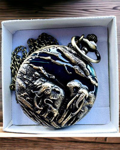 Ceas de buzunar "Vintage Explorer" cu posibilitate de gravare