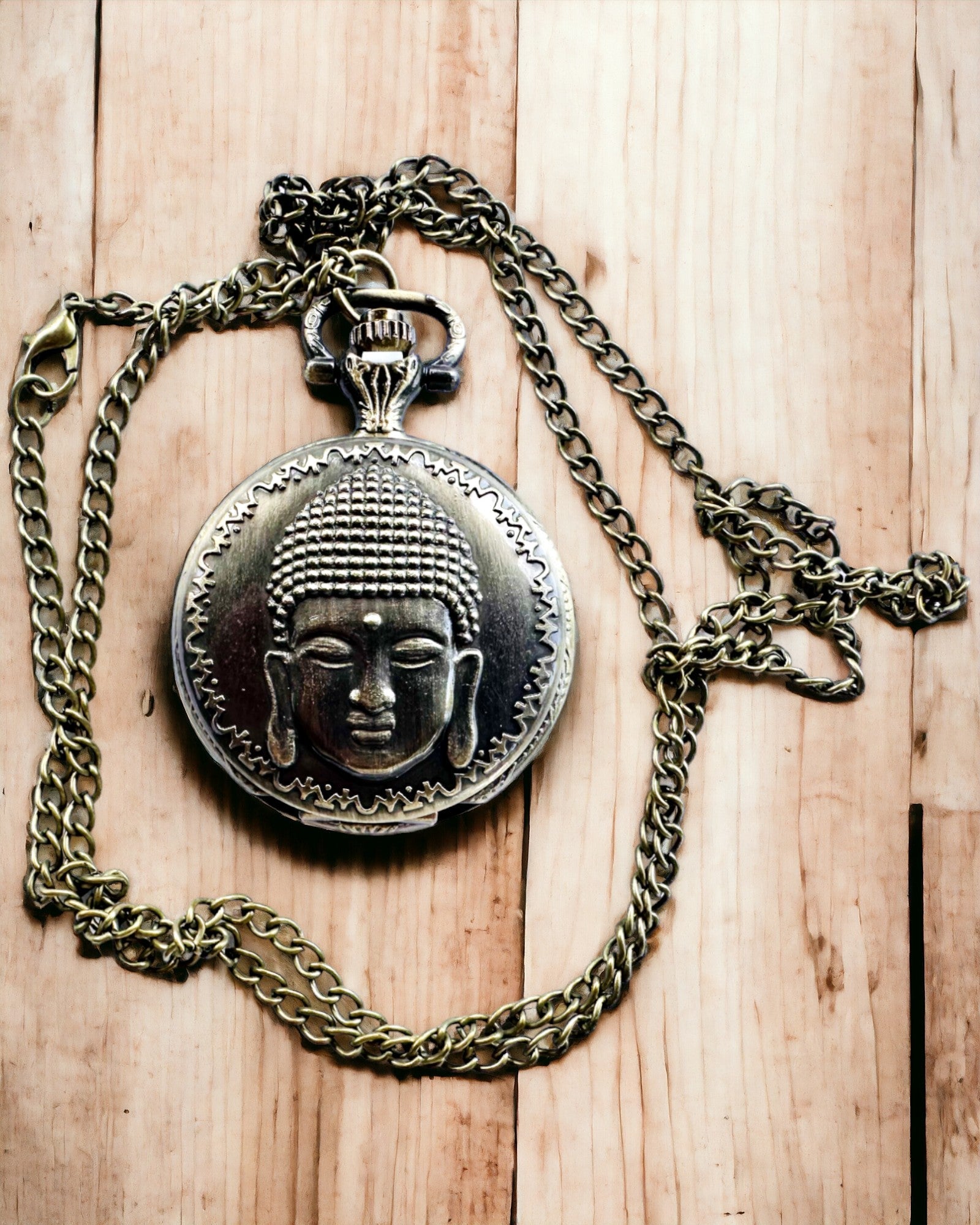 Ceas de buzunar "Buddha Time Elegance", posibilitate de personalizare cu gravură