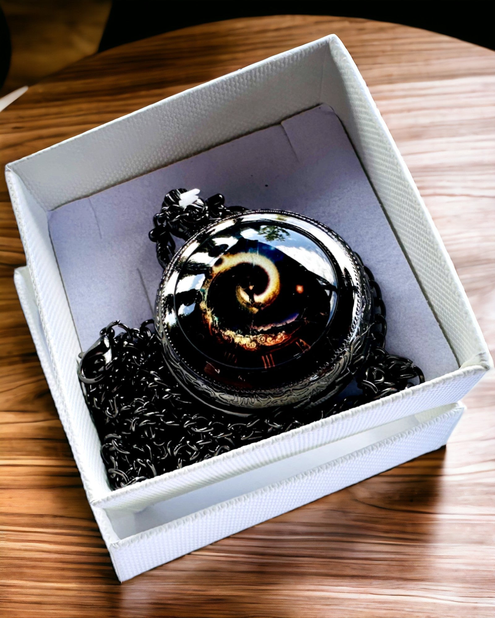 Ceas de buzunar "Galactic Eye" personalizare cu gravură
